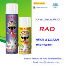 Proveedor de China lee un aerosol de insecticidas eficaz Dream Rad